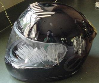 Crashed Helmet